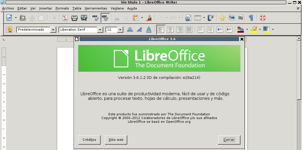 LibreOffice 3.6 en Debian Squeeze