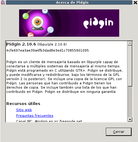 Pidgin 2.10.6 en Debian Squeeze
