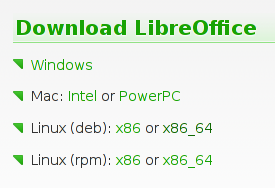 Descargar LibreOffice para Debian Squeeze