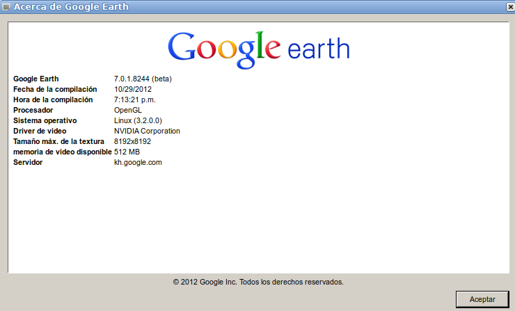 Google Earth en Ubuntu 12.04