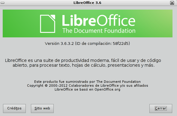 LibreOffice 3.6.3 en Debian Squeeze