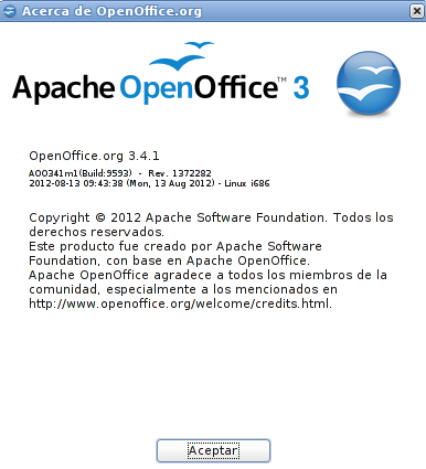 OpenOffice 3.4.1 en Ubuntu 12.04