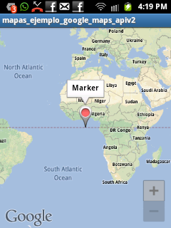Ejemplo utilizando la API de Google Maps v2 para Android