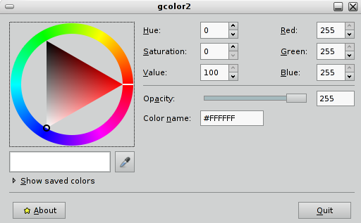 Averiguar colores en Debian Squeeze
