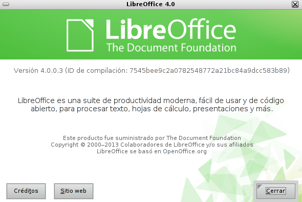 LibreOffice 4 en Debian Squeeze