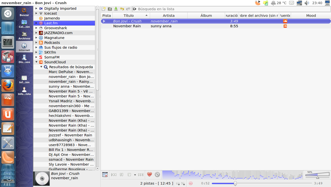 Probando Clementine Music Player 1.1 en Ubuntu 12.04