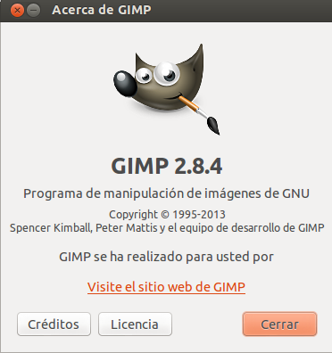 Gimp 2.8.4 en Ubuntu 12.10