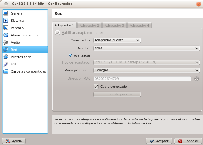 CentOS 6.3 en una máquina virtual usando VirtualBox