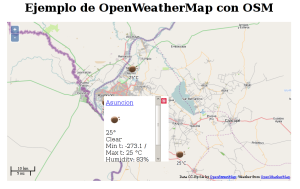 Ejemplo de OpenWeatherMap con OSM