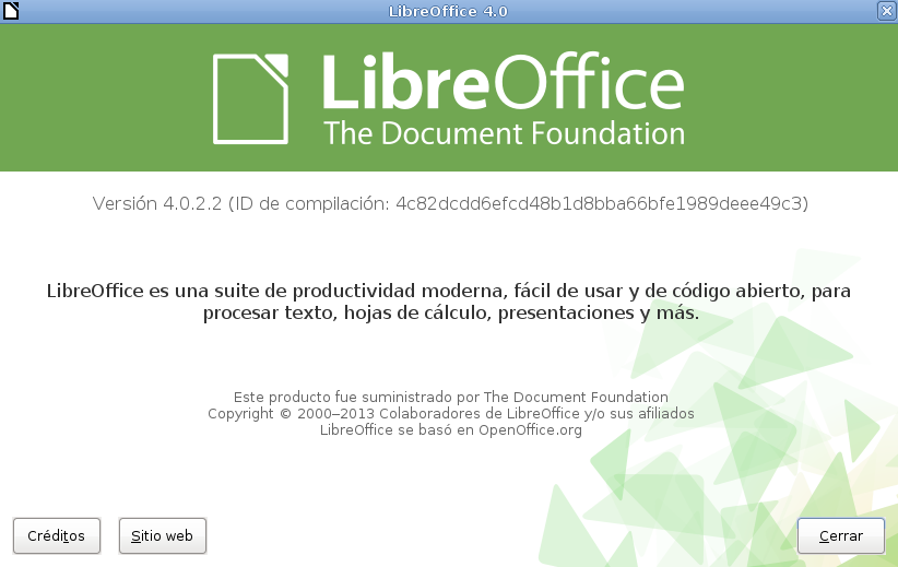 LibreOffice 4.0.2 en Debian Squeeze