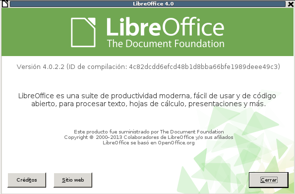 LibreOffice 4.0.2 en Debian Wheezy