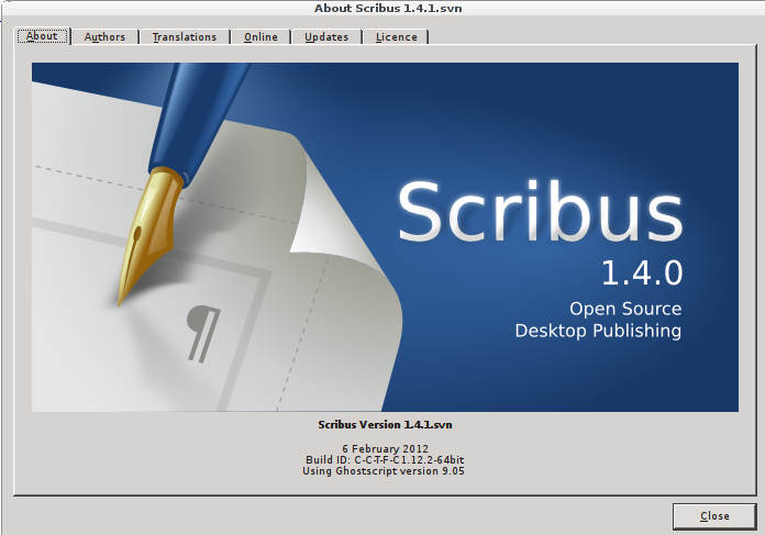 Scribus 1.4 en Debian Wheezy
