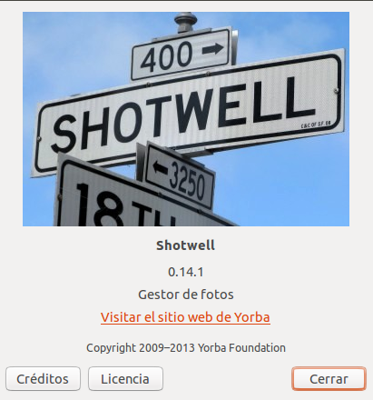 Shotwell 0.14.1 en Ubuntu 12.10