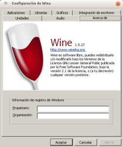 WineHQ 1.5.27 en Ubuntu 13.04 Beta 2