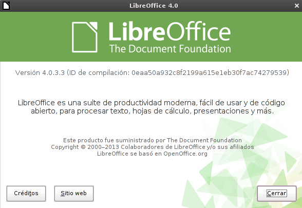 LibreOffice 4.0.3 en Debian Squeeze