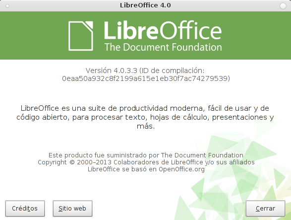 LibreOffice 4.0.3 en Debian Wheezy