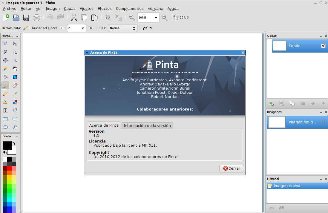 Pinta 1.5 en Ubuntu 13.04