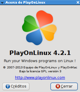 PlayOnLinux 4.2.1 en Ubuntu 13.04