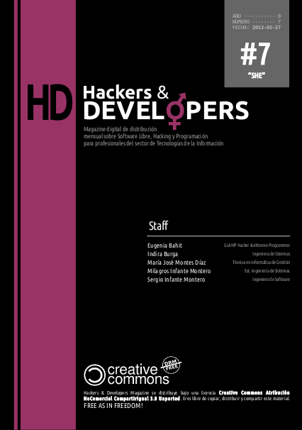 Portada de la revista Hackers & Developers número 7