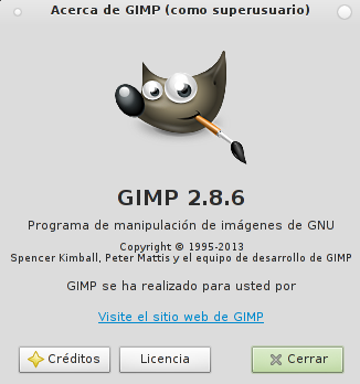 Gimp 2.8.6 en Debian Wheezy