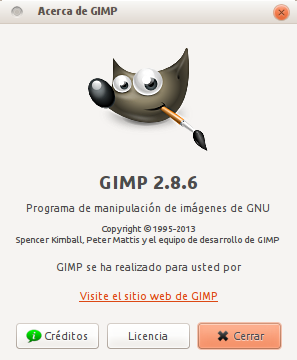 Gimp 2.8.6 en Ubuntu 13.04