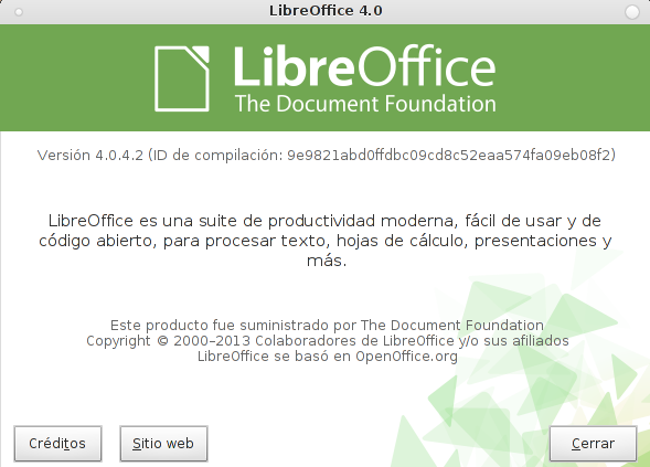 LibreOffice 4.0.4 en Debian Wheezy