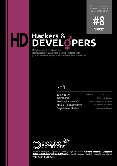 Portada de la revista Hackers & Developers número 8