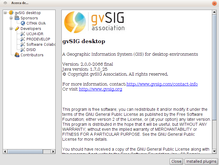 gvSIG 2.0 en Ubuntu 13.04 de 32 bits