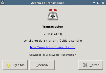 Transmission 2.80 en Ubuntu 13.04