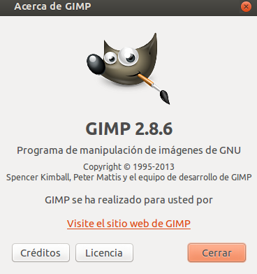 Gimp 2.8.6 en Ubuntu 13.04