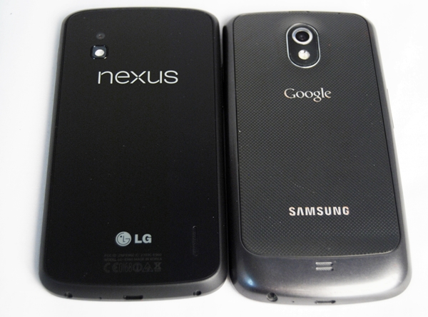 Nexus 4 y Samsung Galaxy Nexus