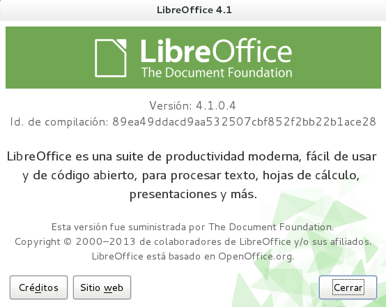 LibreOffice 4.1.0 en Debian Wheezy