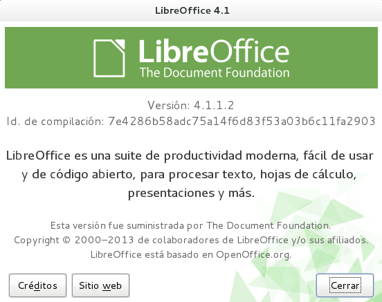 LibreOffice 4.1.1 en Debian Wheezy