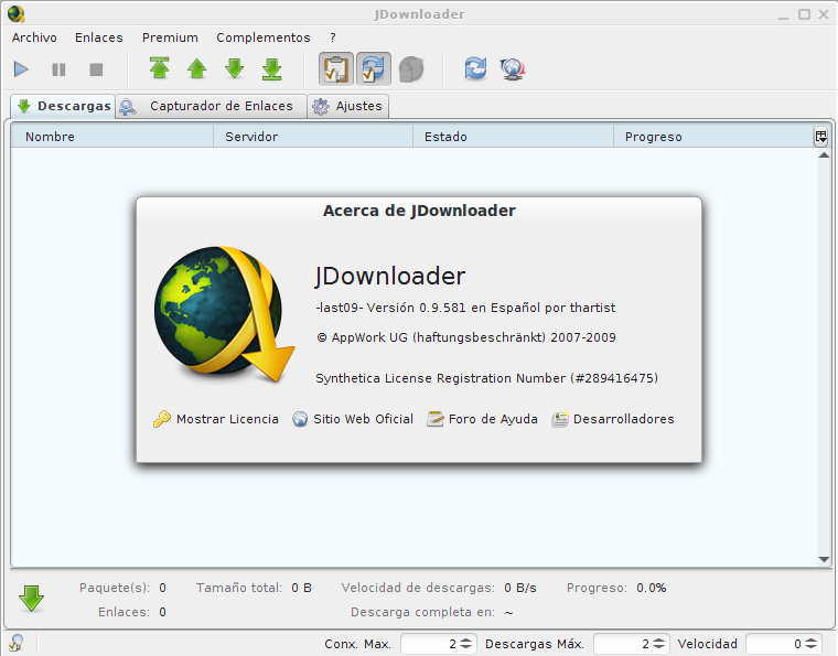 JDownloader en Ubuntu 13.10