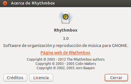 Rhythmbox 3.0 en Ubuntu 13.04