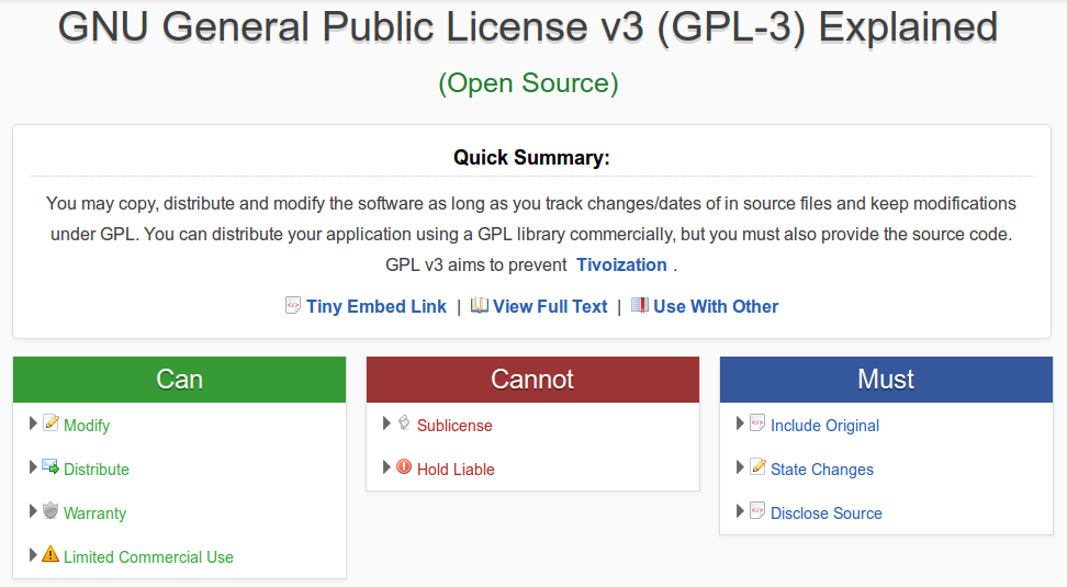 Evaluar licencias de Software Libre
