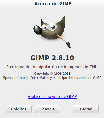Gimp 2.8.10 en Ubuntu 13.04
