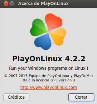 PlayOnLinux 4.2.2 en Ubuntu 13.10