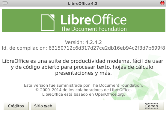 LibreOffice 4.2.4 en Debian Wheezy