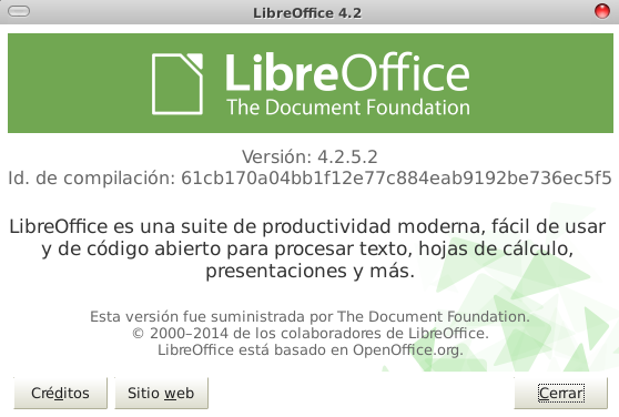 LibreOffice 2.4.5 en Debian Wheezy