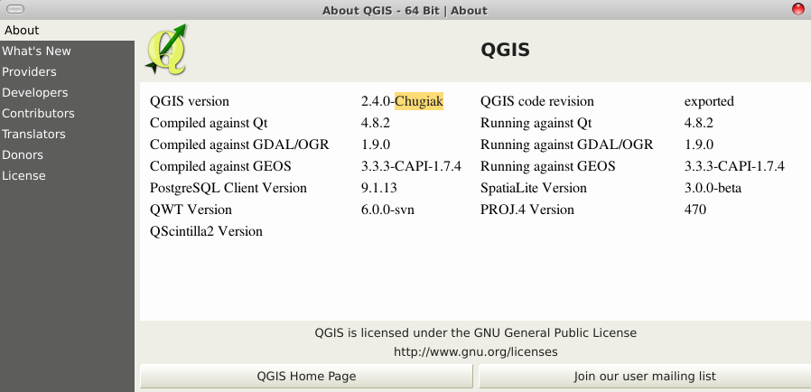 QGIS 2.4.0 en Debian Wheezy