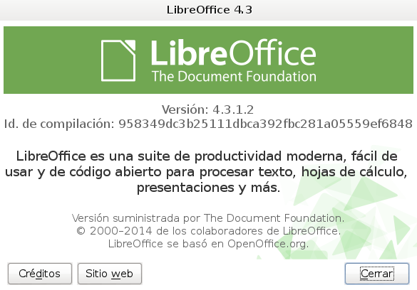 LibreOffice 4.3.1 en Debian Wheezy