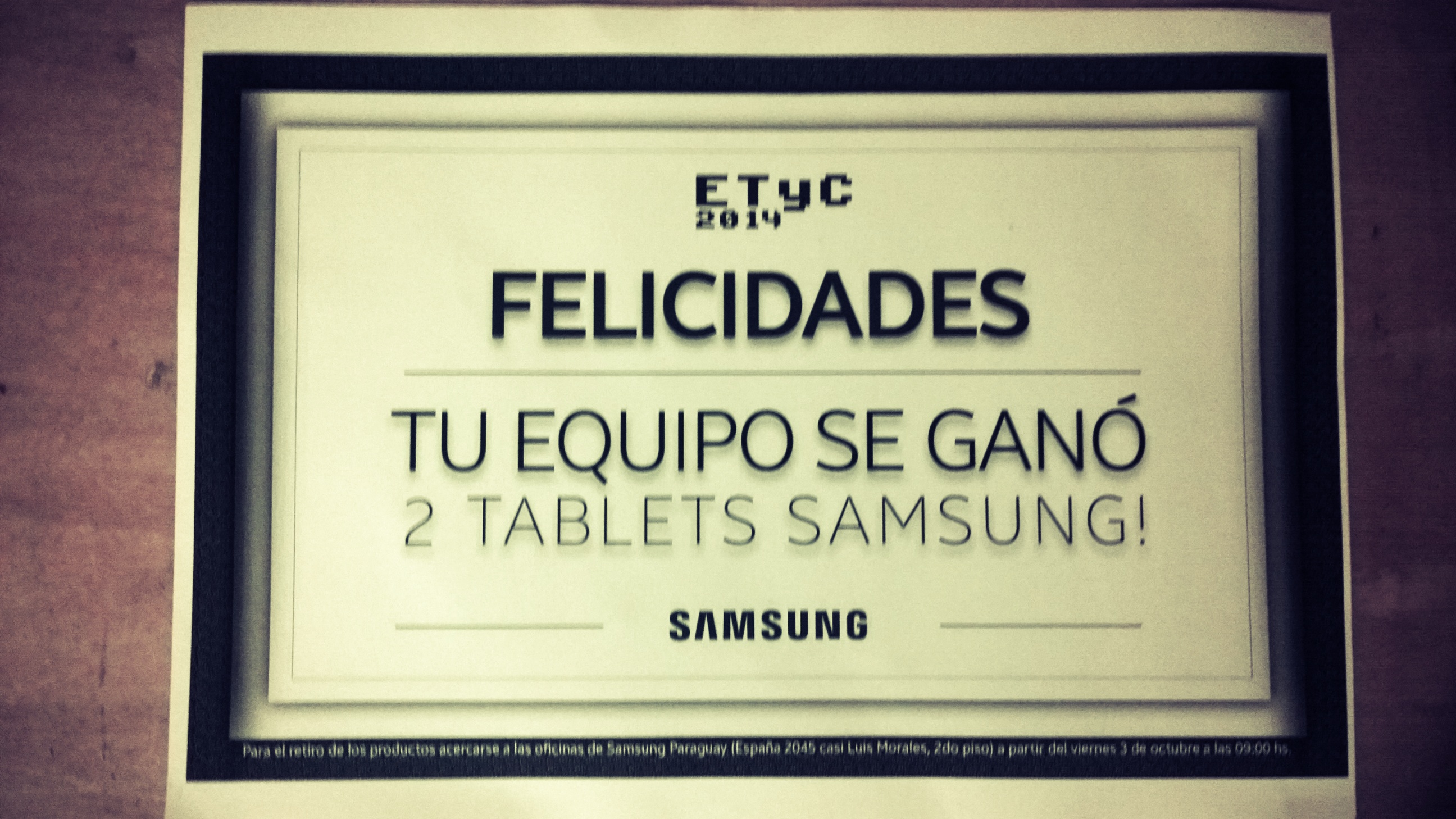 Ganadores del desafío Samsung - Linda Experiencia  - 2014