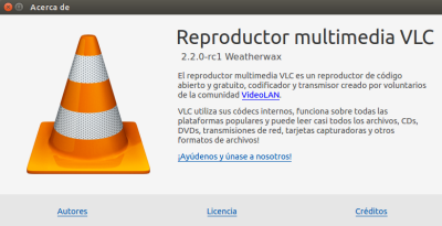 La última versión de vlc en Ubuntu 14.10
