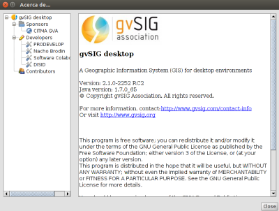 gvSIG 2.1 RC2 en Ubuntu 14.04 LTS
