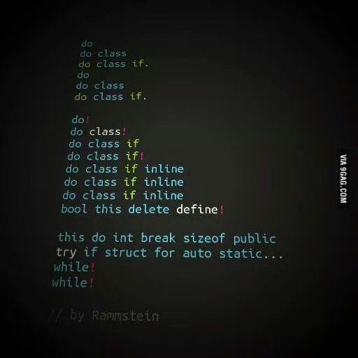 Si Rammstein escribiera código...