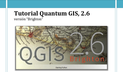 Tutorial sobre QGIS 2.6