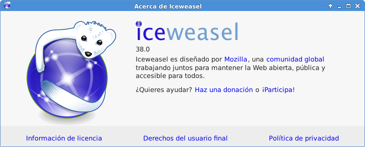 Iceweasel en Debian Jessie