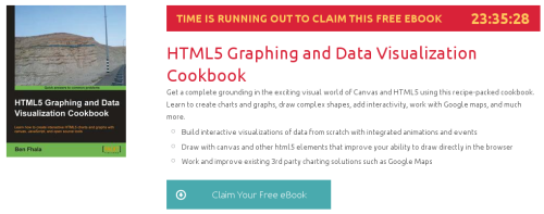 HTML5 Graphing and Data Visualization Cookbook, ebook gratuito de packtpub disponible durante las próximas 23 horas