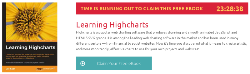 Learning Highcharts, ebook gratuito de packtpub disponible durante las próximas 23 horas